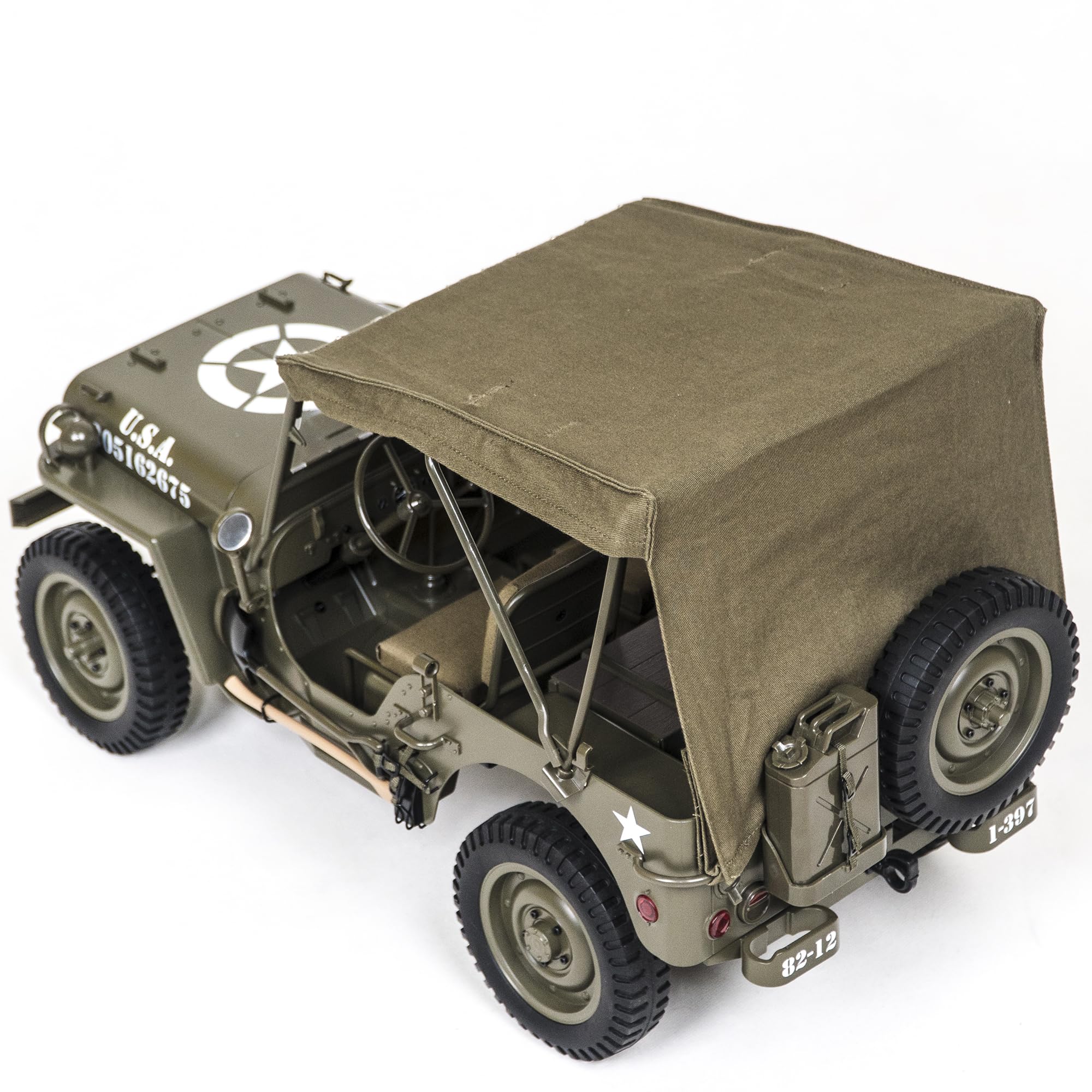 Amazon.com: Rochobby Canvas Top for 1941 MB Scaler 1/12, RC